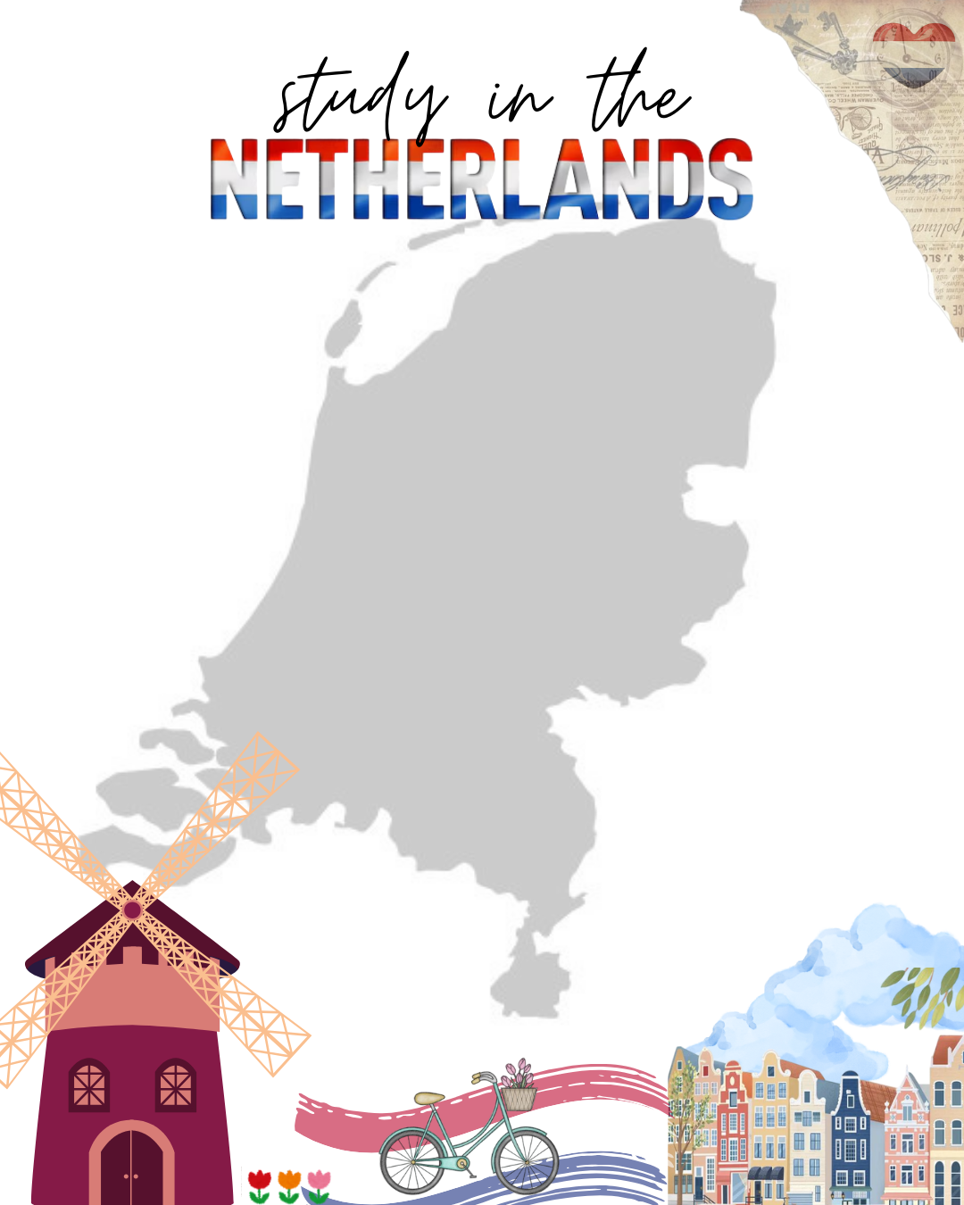 Amsterdam canal and students